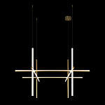 Люстра с 6-ю цилиндрическими плафонами на тонких тросах Trumpet tube варинант исполнения - 7 | Loft Concept в Рязани