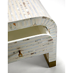 Тумбочка прикроватная Amo Bone Inlay Bedside Almond варинант исполнения - 2 | Loft Concept в Рязани