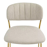 Стул барный широкой полукруглой спинкой на золотистых ножках Chair Smooth Shapes варинант исполнения - 4 | Loft Concept в Рязани