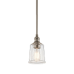 Подвесной светильник со стеклянным плафоном в форме колокола с эффектом пузырьков Kichler варинант исполнения - 1 | Loft Concept в Рязани