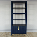 Стеллаж со стеклянными полками Elsa Dreams Blue варинант исполнения - 6 | Loft Concept в Рязани