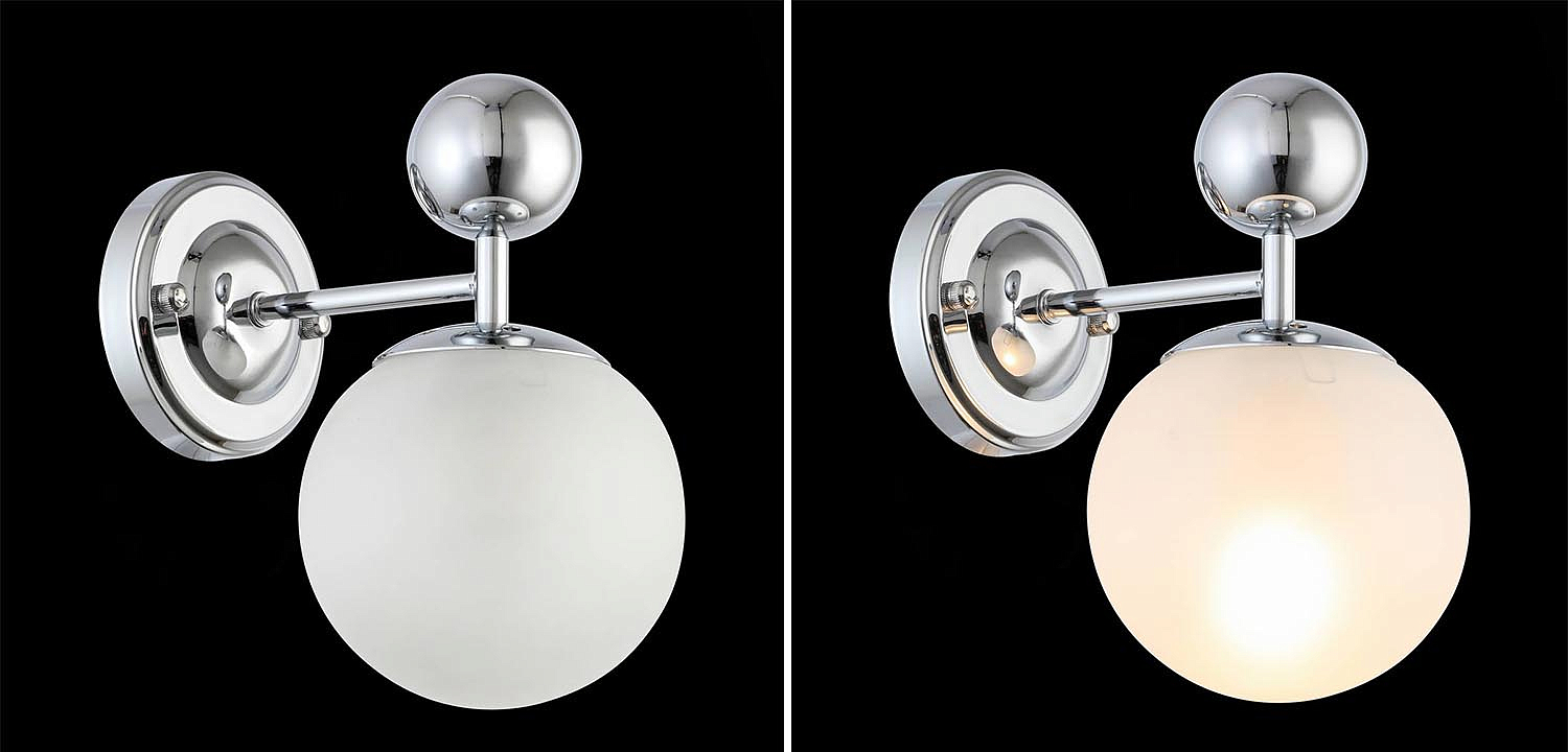 Бра Demian Chrome Wall Lamp Бра Demian Chrome Wall Lamp - Loft-Concept в Рязани