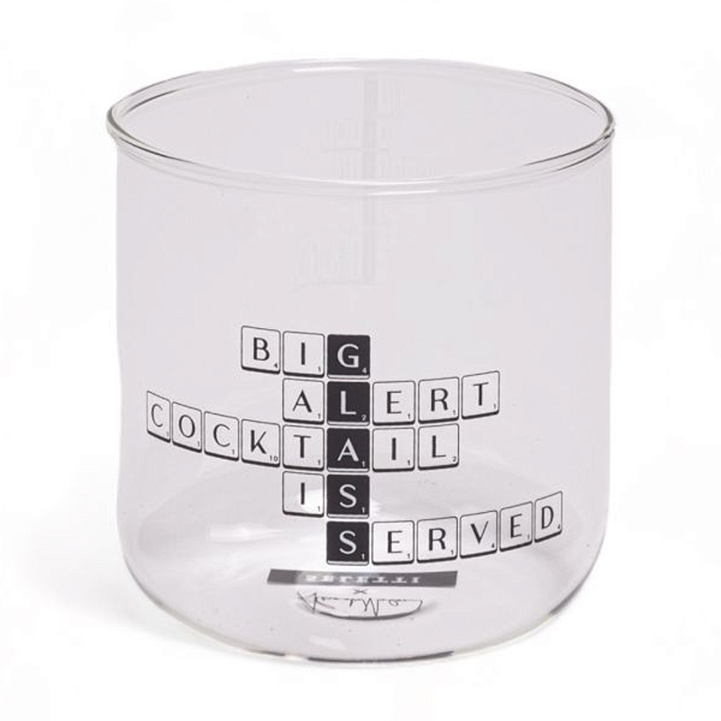 Стакан Seletti Cocktail Прозрачное Стекло Черный Стакан Seletti Cocktail Прозрачное Стекло Черный в Рязани | Loft Concept