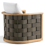 Дизайнерское уличное кресло из массива дерева с плетеной спинкой PALINFRASCA Armchair варинант исполнения - 8 | Loft Concept в Рязани