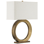 Настольная лампа с корпусом в форме кольца и прямоугольным абажуром French Ring варинант исполнения - 6 | Loft Concept в Рязани