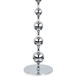 Торшер с плафонами из стеклянных шаров Pearls Suspension Chrome Floor Lamp варинант исполнения - 3 | Loft Concept в Рязани