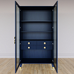 Дизайнерский шкаф витрина Elsa Dreams Blue с 4-мя ящиками варинант исполнения - 5 | Loft Concept в Рязани