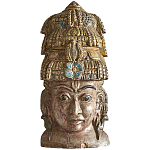 Арт-объект на стену Маска из массива акации Acacia Mask варинант исполнения - 7 | Loft Concept в Рязани