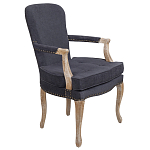 Кресло Aubrey Classical Armchair dark grey velour варинант исполнения - 1 | Loft Concept в Рязани
