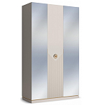 Шкаф трёхдверный с 2-мя зеркальными дверками Satin Furniture варинант исполнения - 1 | Loft Concept в Рязани