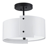 Потолочный светильник круглый светодиодный Semicircular White Panels белый варинант исполнения - 3 | Loft Concept в Рязани