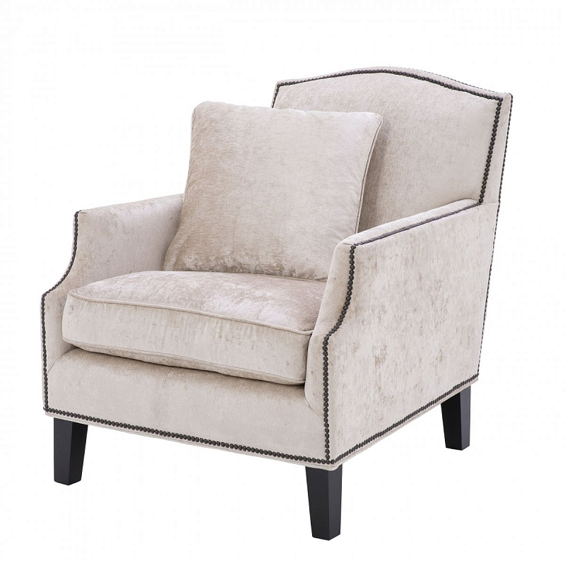 Кресло Eichholtz Chair Merlin Бежевый Черный Кресло Eichholtz Chair Merlin Бежевый Черный в Рязани | Loft Concept