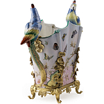 Ваза фарфоровая с попугаями Ferra варинант исполнения - 3 | Loft Concept в Рязани