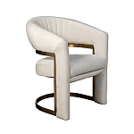 Полукресло Valbonne Chair cream velour варинант исполнения - 2 | Loft Concept в Рязани