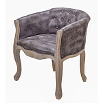 Кресло низкое в стиле прованс Louis French Armchair brown варинант исполнения - 1 | Loft Concept в Рязани