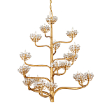 Люстра золотая в виде растения Golden Flower Glade варинант исполнения - 3 | Loft Concept в Рязани