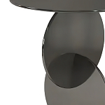 Дизайнерский журнальный стол с основанием из круглых элементов Lirod варинант исполнения - 1 | Loft Concept в Рязани