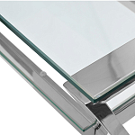 Стол письменный с прозрачной столешницей Corporate Identity варинант исполнения - 2 | Loft Concept в Рязани