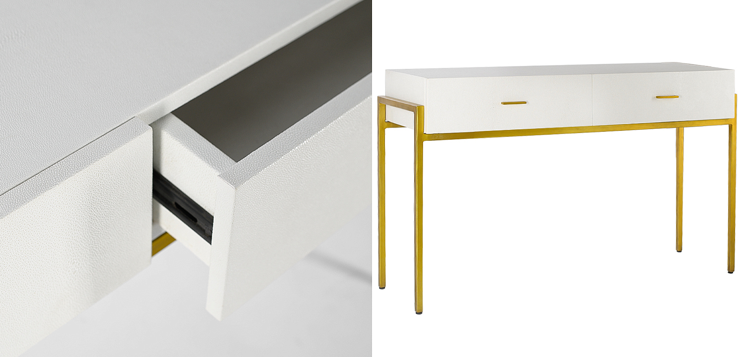 Консоль White Texture Stingray Console Консоль White Texture Stingray Console - Loft-Concept в Рязани