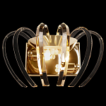Бра золотого цвета с изогнутыми хрустальными элементами Radiant Ribbons варинант исполнения - 1 | Loft Concept в Рязани