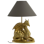 Настольная лампа с абажуром Дракон Golden Dragon Lamp Brown варинант исполнения - 5 | Loft Concept в Рязани