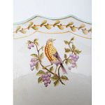 Ваза из голубого фарфора с рисунком птиц и цветов и декоративными элементами Blue Garden варинант исполнения - 5 | Loft Concept в Рязани