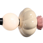 Подвесной светильник линейный с керамическими элементами 24W LED Fragrant Light варинант исполнения - 6 | Loft Concept в Рязани