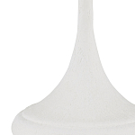 Настольная лампа с декором в виде белого цветка магнолии на каркасе и черным абажуром White Magnolia варинант исполнения - 1 | Loft Concept в Рязани