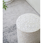 Приставной столик с рисунком из раковин устриц Bone Inlay варинант исполнения - 7 | Loft Concept в Рязани