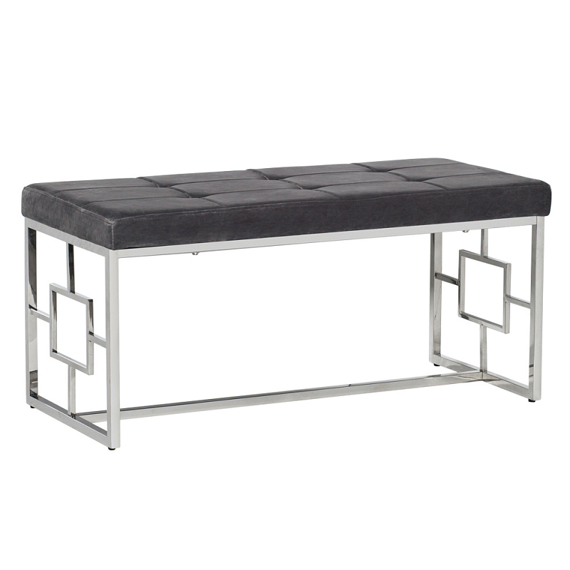 Банкетка Minimalism Bench Seat Хром Серый Банкетка Minimalism Bench Seat Хром Серый в Рязани | Loft Concept
