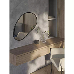 Зеркало асимметричной формы Oval Light Reflection варинант исполнения - 3 | Loft Concept в Рязани