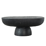 Столик кофейный черного цвета с овальной столешницей и круглым основанием Black Dalmen Table варинант исполнения - 1 | Loft Concept в Рязани