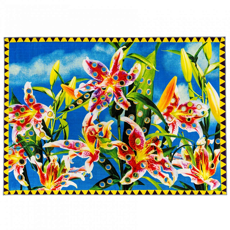 Ковер Seletti Rectangular Rug Flower with Holes Мульти Ковер Seletti Rectangular Rug Flower with Holes Мульти в Рязани | Loft Concept