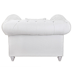 Кресло низкое с мягкой обивкой из велюра на 4-х ножках из массива березы Sophie Armchair white варинант исполнения - 3 | Loft Concept в Рязани