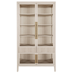 Витрина Primo со стеклянными фасадами и 2 ящиками Светлый дуб варинант исполнения - 7 | Loft Concept в Рязани