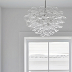 Люстра круглая со стеклянными шарами Airy Chandelier варинант исполнения - 4 | Loft Concept в Рязани