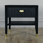 Прикроватная тумбочка с ящиком Elsa Dreams Black варинант исполнения - 5 | Loft Concept в Рязани