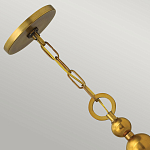 Люстра подвесная с белым тканевым цилиндрическим абажуром и декоративными шарами Hinkley варинант исполнения - 9 | Loft Concept в Рязани