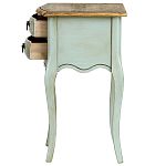 Прикроватная тумба из массива березы светло-бирюзовая Montmartre Provence Bedside Table варинант исполнения - 6 | Loft Concept в Рязани