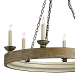 Люстра в форме кольца на 3-х черных цепях Glitter City Lights варинант исполнения - 1 | Loft Concept в Рязани