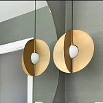 Подвесной светильник в форме золотых дисков Minimalist Lighting Fixture варинант исполнения - 2 | Loft Concept в Рязани