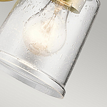 Бра с прозрачным стеклянным абажуром в форме цилиндра Kichler варинант исполнения - 8 | Loft Concept в Рязани