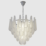 Люстра с подвесками из рифленного стекла в форме капель Textured Glass Chandelier варинант исполнения - 3 | Loft Concept в Рязани