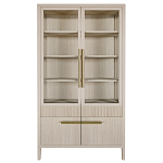 Витрина Primo со стеклянными фасадами и буфетом шпон Светлый дуб варинант исполнения - 1 | Loft Concept в Рязани