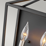 Бра в черном цвете с двумя лампами в форме свечи и стеклянными элементами Hinkley варинант исполнения - 3 | Loft Concept в Рязани