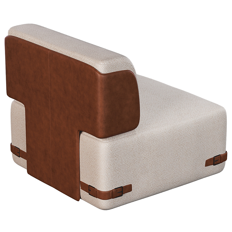 Кресло Richmond без подлокотников Молочный Коричневый в Рязани | Loft Concept 