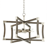 Подвесной светильник в форме фонаря серый Gray Eco Lantern варинант исполнения - 3 | Loft Concept в Рязани