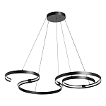 Люстра подвесная светодиодная в виде волнообразной ленты Ribbon Vortex варинант исполнения - 2 | Loft Concept в Рязани