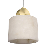 Подвесной светильник с круглым мраморным плафоном Marble square варинант исполнения - 5 | Loft Concept в Рязани