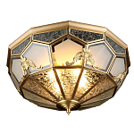 Люстра потолочная Leoni в витражной технике варинант исполнения - 1 | Loft Concept в Рязани